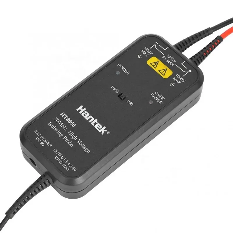 Hantek HT8050 осциллограф 50 МГц полоса пропускания 1/50 1/500 изоляцией зонд высокого