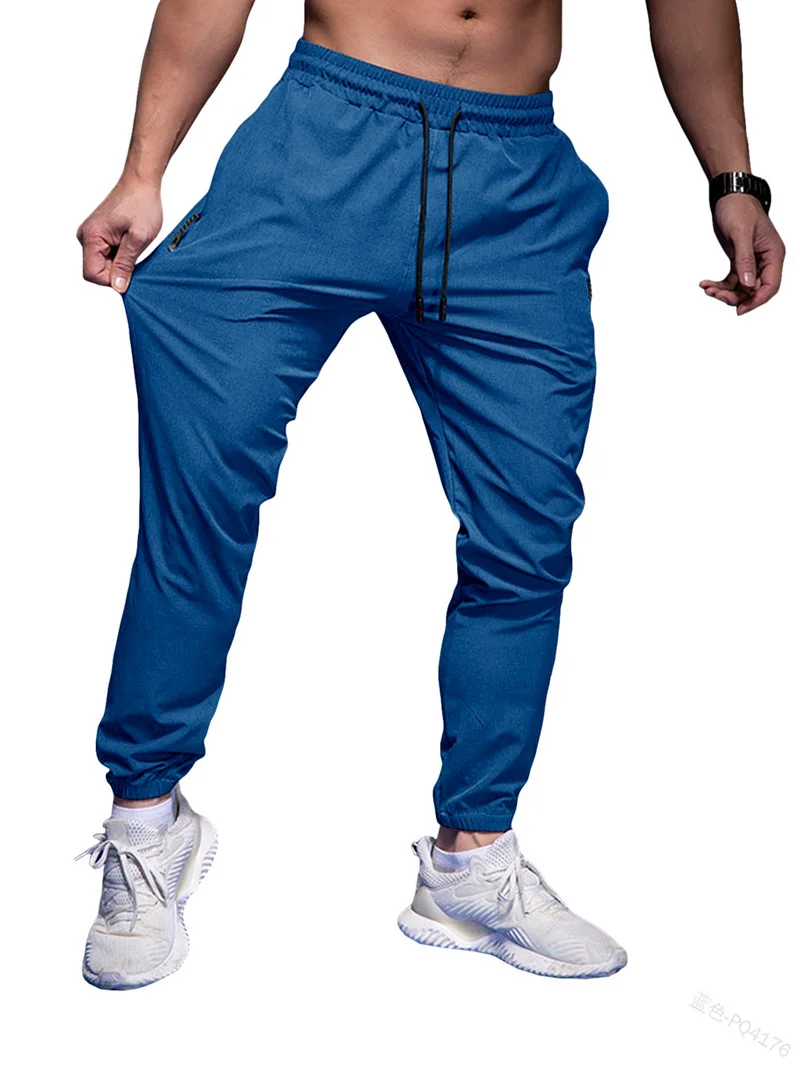 

Men Broek Pocket Track-side Designed Jogging Pants Clothing Lent Herfst Casual High Waisted Sportwear