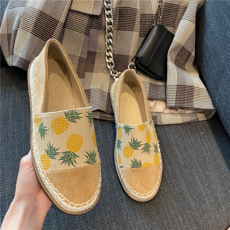 

Slip On Shoes For Women Modis Casual Female Sneakers Loafers With Fur Mixed Colors Round Toe Print Flats Slip-on 2021 Dress Floc
