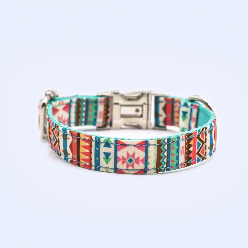 Регулируемый персонализированный ошейник для собак в национальном стиле