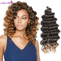 amir synthetic ombre braiding hair extensions deep wave crochet braids twists hair bundles afro freetress dark blonde 80gpack