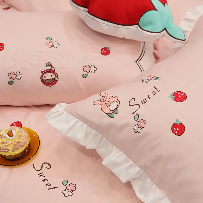 Комплект постельного белья из длинноволокнистого хлопка Красная Шапочка