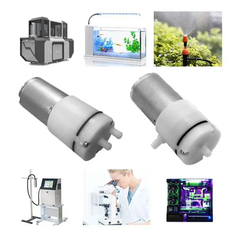 Электрический микро диафрагменный вакуумный воздушный насос с низким уровнем