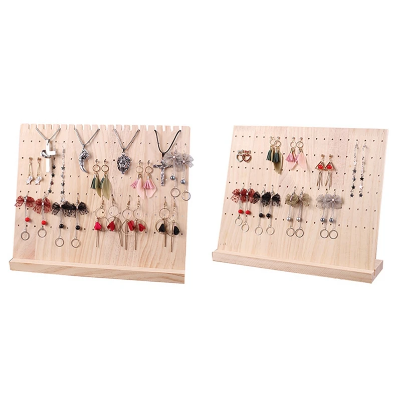 

2 Pcs Jewelry Display Hanging Stand Rack for Stud Earrings Dangle Stand, 24 X 35 X 3cm & 25 X 30 X 8.5cm