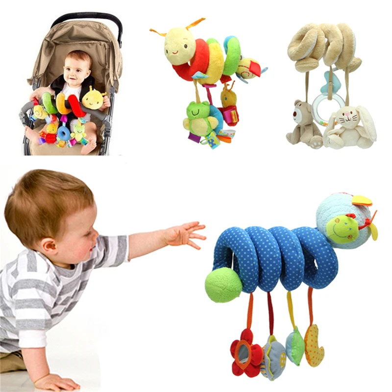 

Baby Activity Spiral Stroller Car Seat Travel Lathe Hanging Toys Rattles Toy Hot DXAD