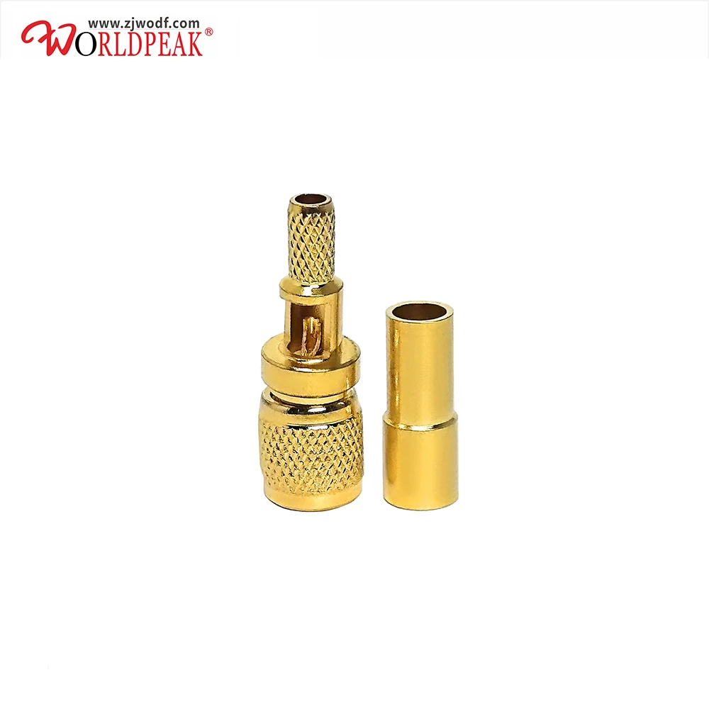 Ouro Chapeado 1032 Microdot Conector Macho Plug tipo de Friso para Rg316 Rg174 Cabo Coaxial