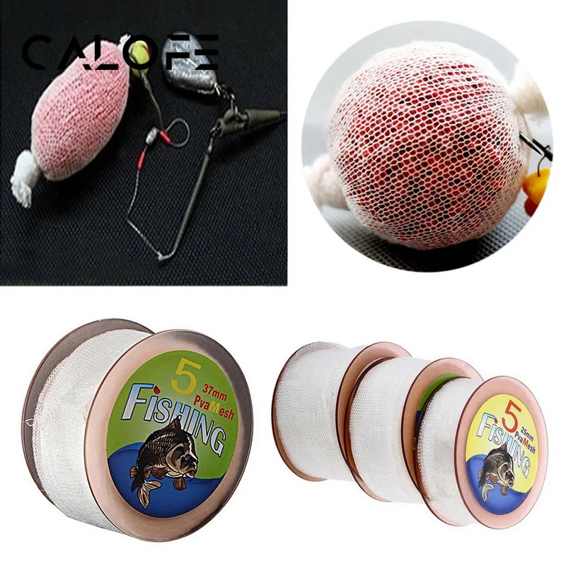 1 шт. 5 м растворитель воды из ПВХ узкий сетчатый тюбик для ловли карпа кормушка