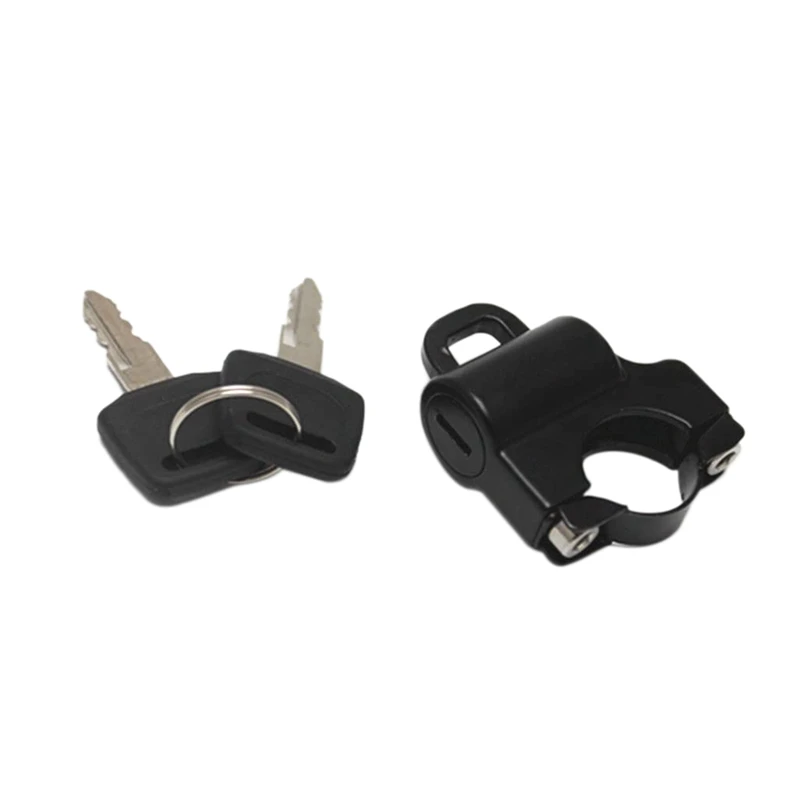 

Black Motorcycle Helmet Anti-Theft Lock Security for Motorcycle 7/8 inch 22mm