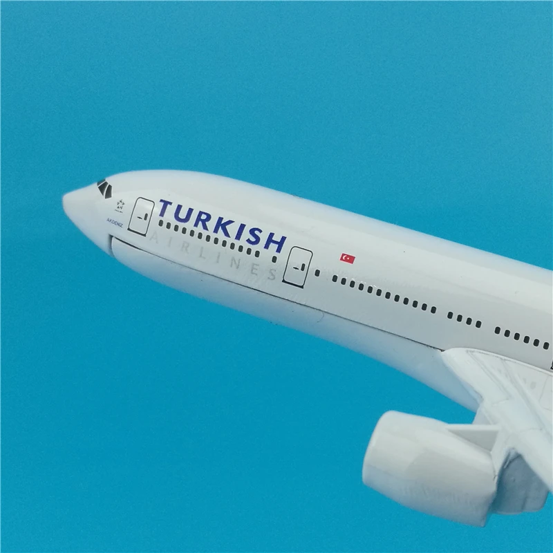 16 см Турецкие авиалинии Боинг 777 статический твердая металлическая модель
