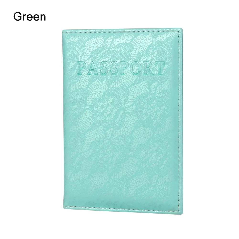 green Модный женский кошелек из искусственной кожи с объемным дизайном, держатель для паспорта, цветочный принт, Обложка для документов, паспорта, чехол, держатель для ID карт - Цвет: green