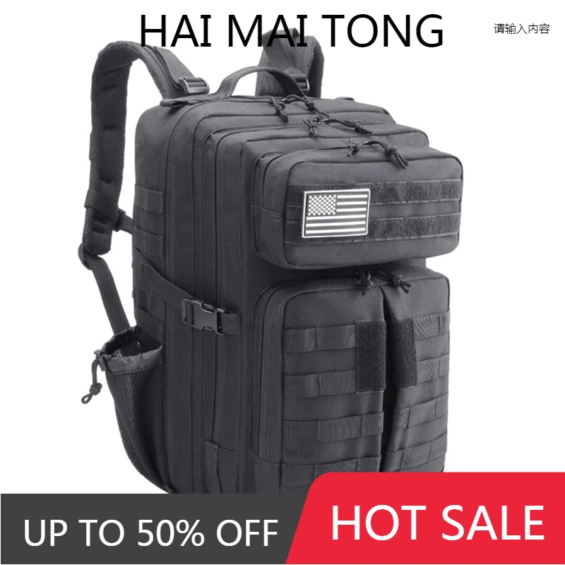 

45L 3P Outdoor Backpack Military Tactical Backpack Climbing Bag Rucksack Men Camouflage Sport Bags Camping Hiking Bag Molle Pack