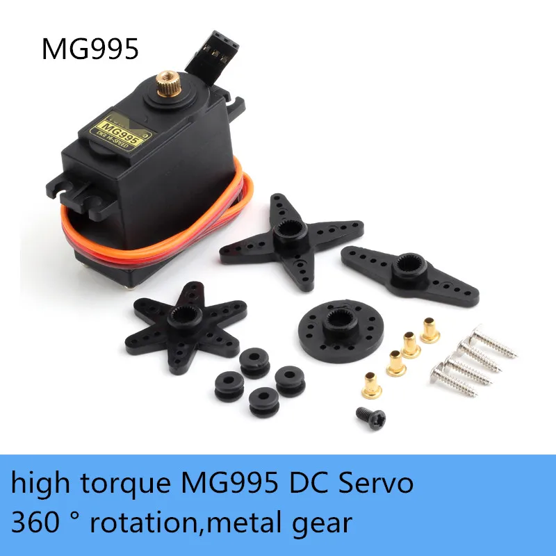 

360 ° Rotation High Torque Metal Gear Motor Double Bearing DC Geared Digital Motor RC Robot Arm/Gripper Part DIY For TowerPro