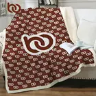 Покрывало BeddingOutlet, на заказ, с принтом по запросу, на меху, для кровати, под заказ, плюшевое тонкое одеяло 