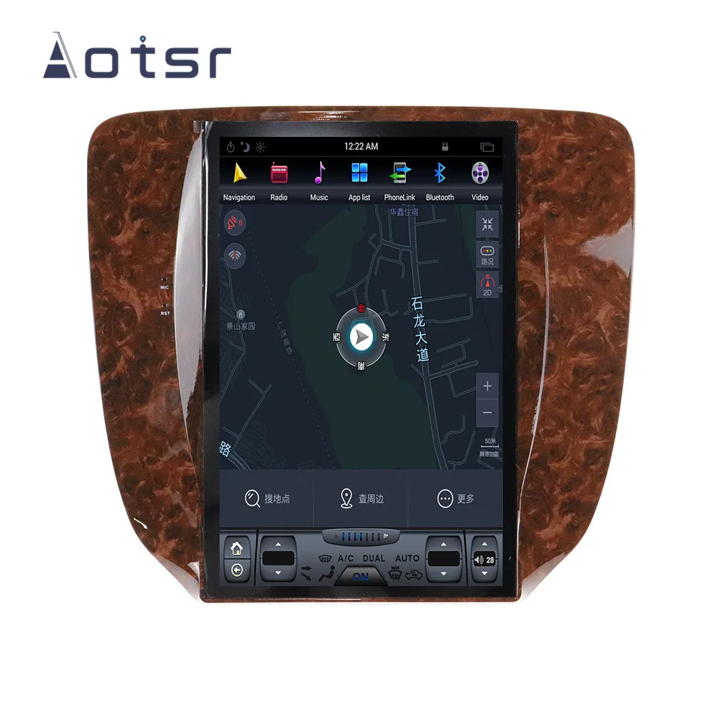 Автомобильный DVD-плеер в стиле Tesla на Android 9 GPS-навигатор для GMC Yukon/Chevrolet Tahoe 2007-2013