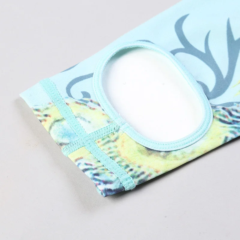 Зеленые штаны для йоги с принтом женские фитнеса аэробики быстросохнущая