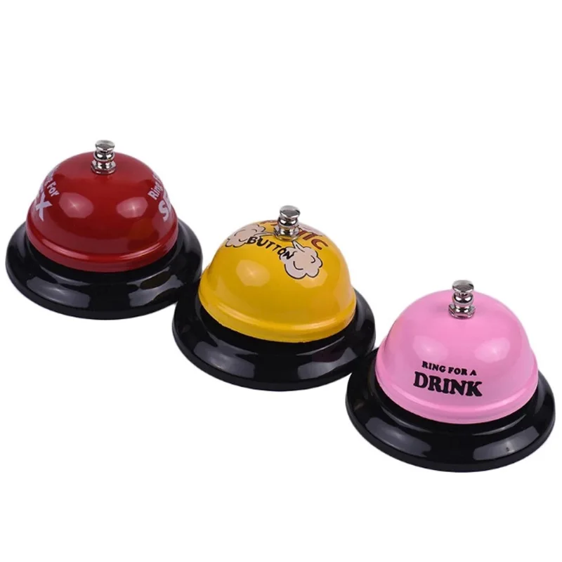 Цветной ручной металлический перкуссионный Колокольчик для носильщика кухонный