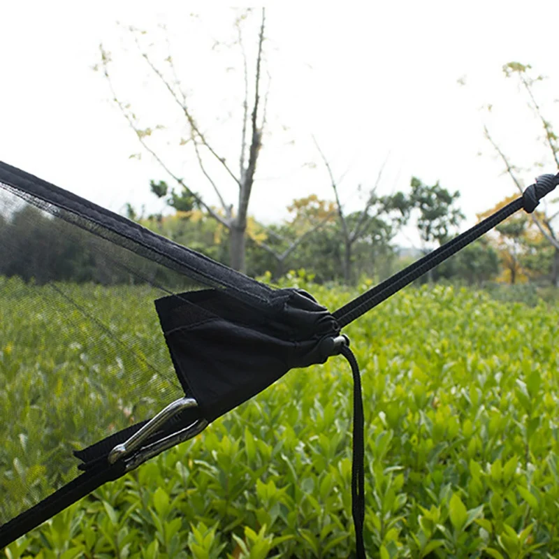 

Hammock Net Camping Mosquito Net Repels Insect Polyester Netting For 360 Degree Protection Double Sided Zipper Accessories