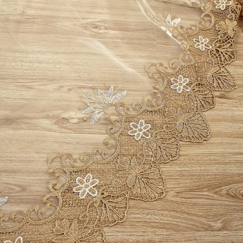 Роскошные вышитые Прозрачная Вуаль шторы для окон Cortina Гостиная двери расшитое