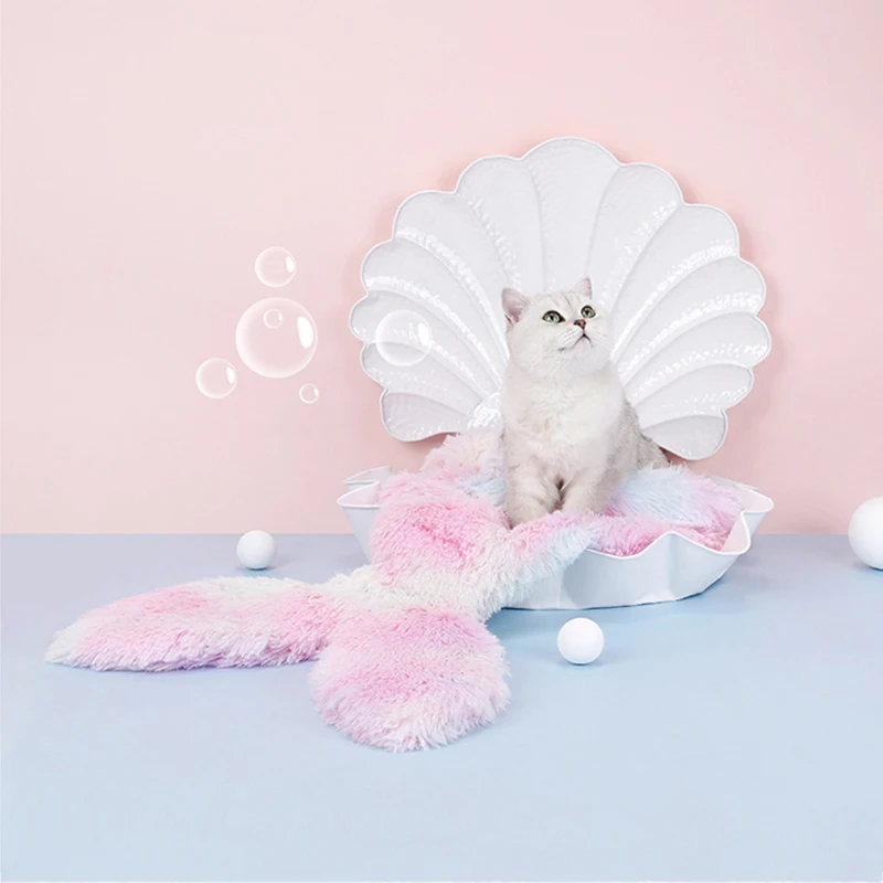 Теплый длинный Плюшевый игровой комплекс для кошек собаки кровать спальный