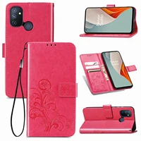 for Oneplus Case Leather Card Holder Cover for OnePlus Pro Nord N100 N10 Embossed Flip Wallet Phone Fundas