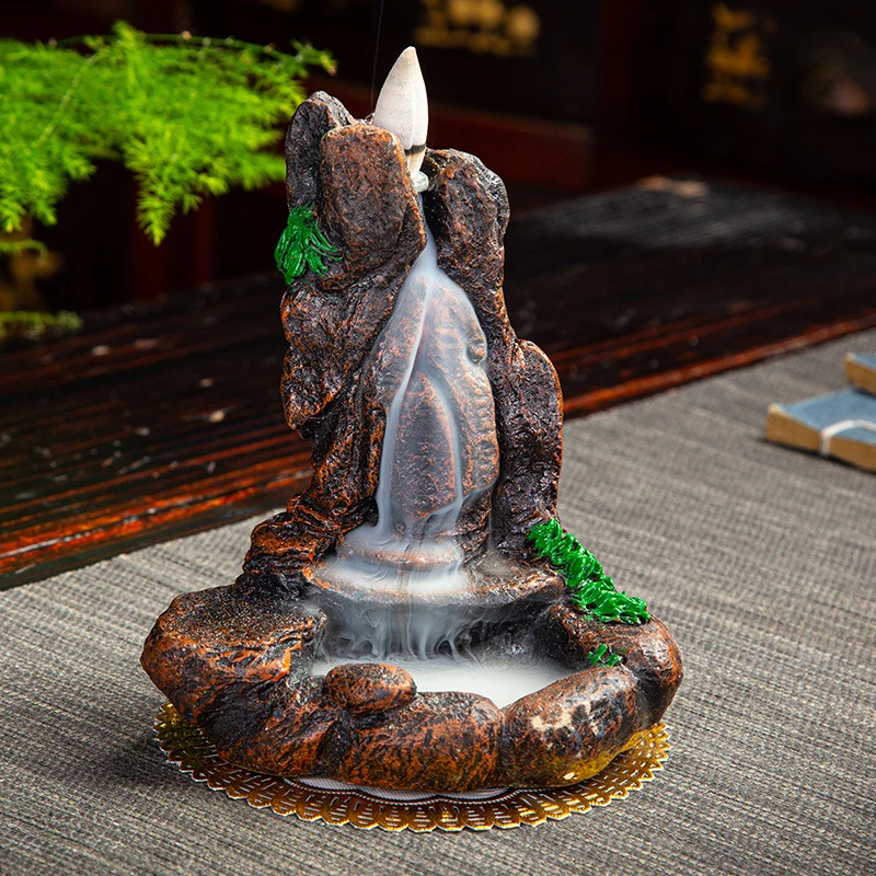 

10 Kinds Creative Reflux Incense Holder Ceramic Backflow Waterfall Smoke Incense Burner Home Decor Teahouse Use Stick Censer