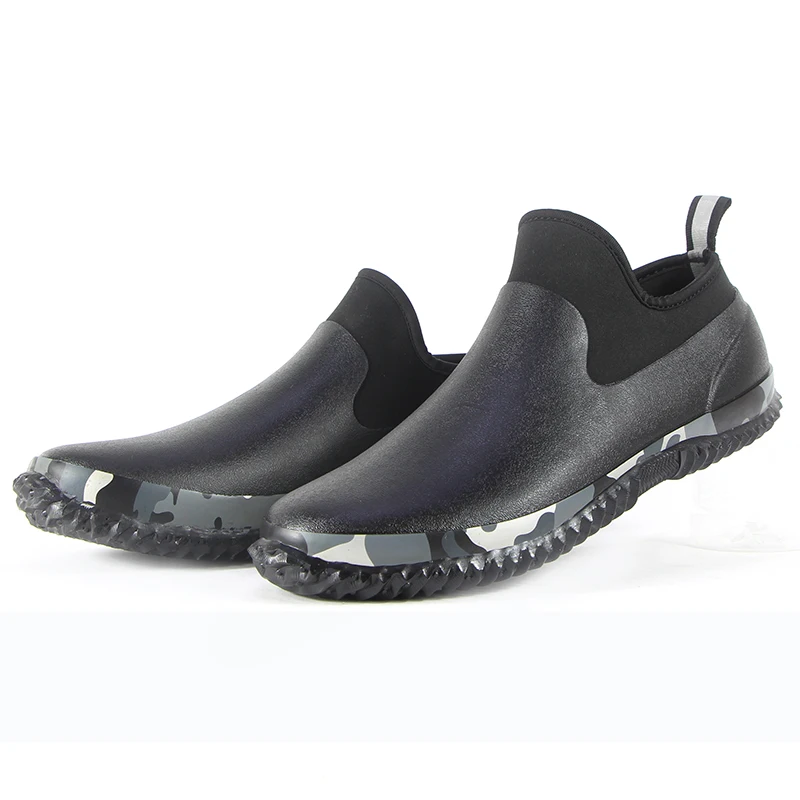 Обувь для пар водонепроницаемая обувь удобные короткие резиновые туфли с низким