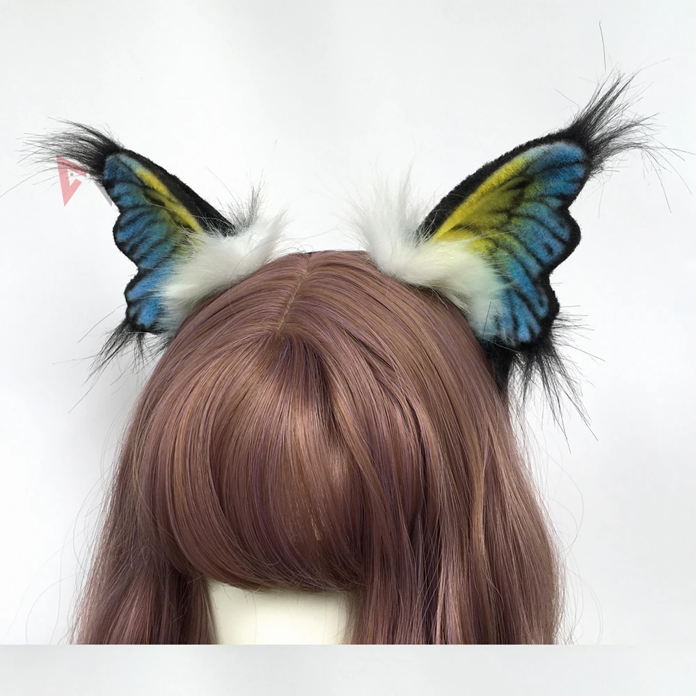 Новый оригинальный дизайн обруч для волос с принтом бабочки головная повязка