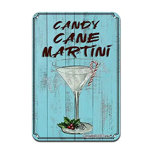 

Candy Cane Martini Cocktail Ingredients Iron Poster Painting Tin Sign Vintage Wall Decor for Cafe Bar Pub Home Beer Decoration C