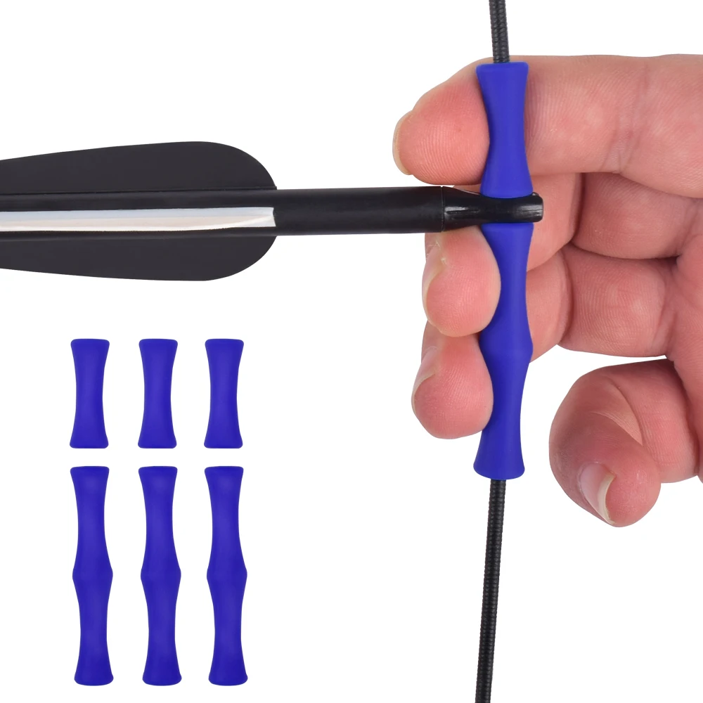 1 комплект Стрельба из лука лук строка палец Saver стрельба Силиконовая защита