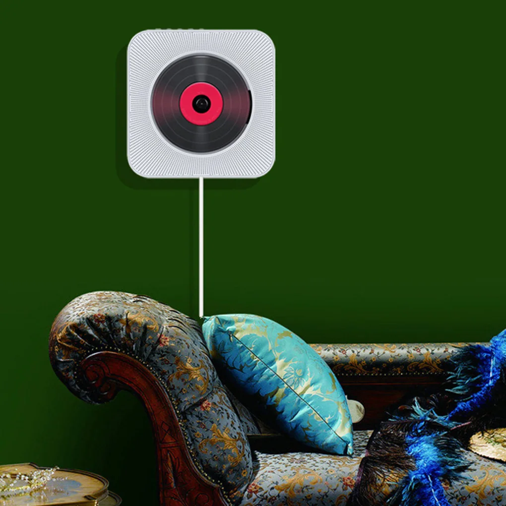 Настенный CD плеер с объемным звуком FM радио Bluetooth USB MP3 дисков портативный