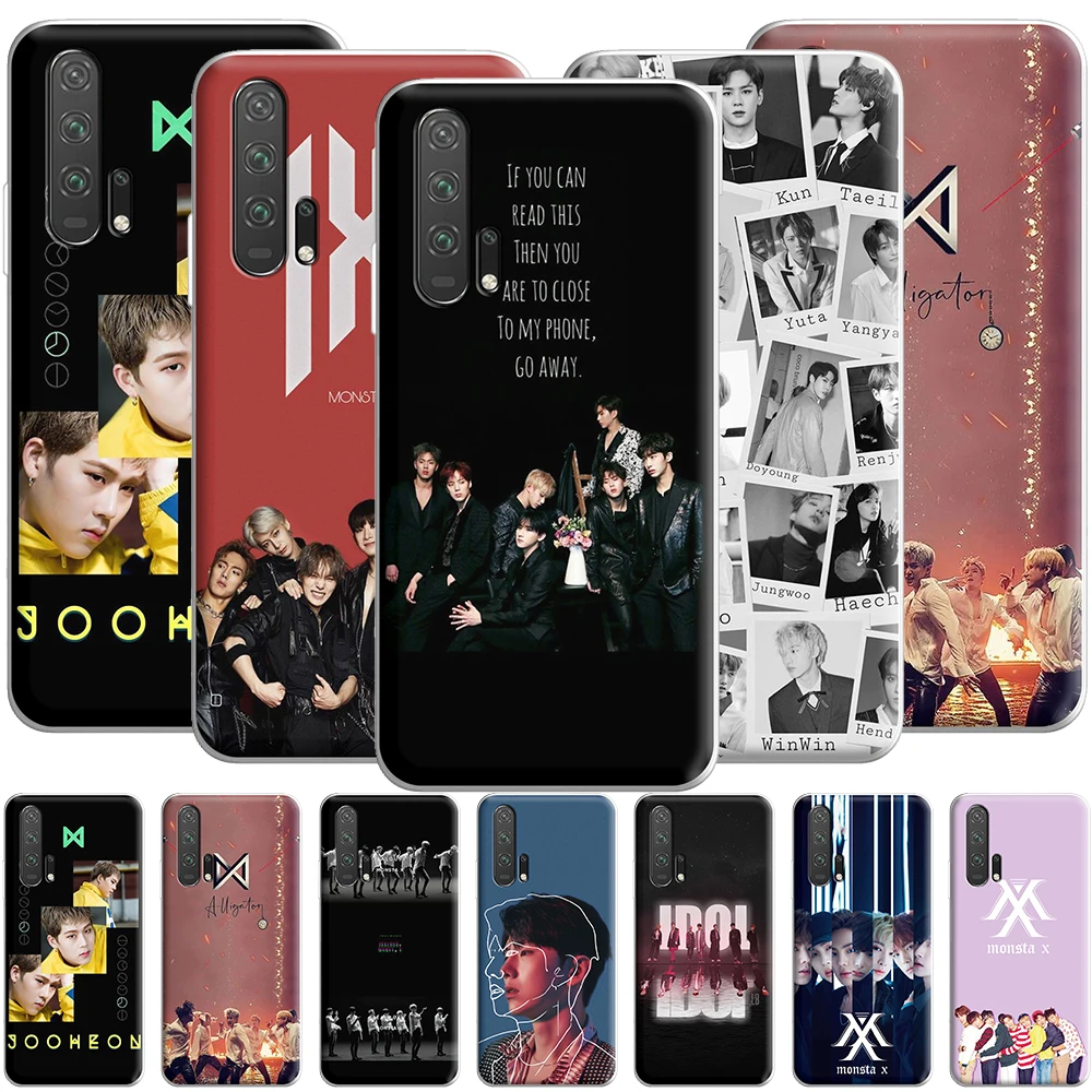 Силиконовый чехол Monsta X KPOP для Huawei Honor 20 20S Note 10 9X 9 8A 8X 8C 8 7X 7A 7C 6A Lite Pro|Бамперы| |