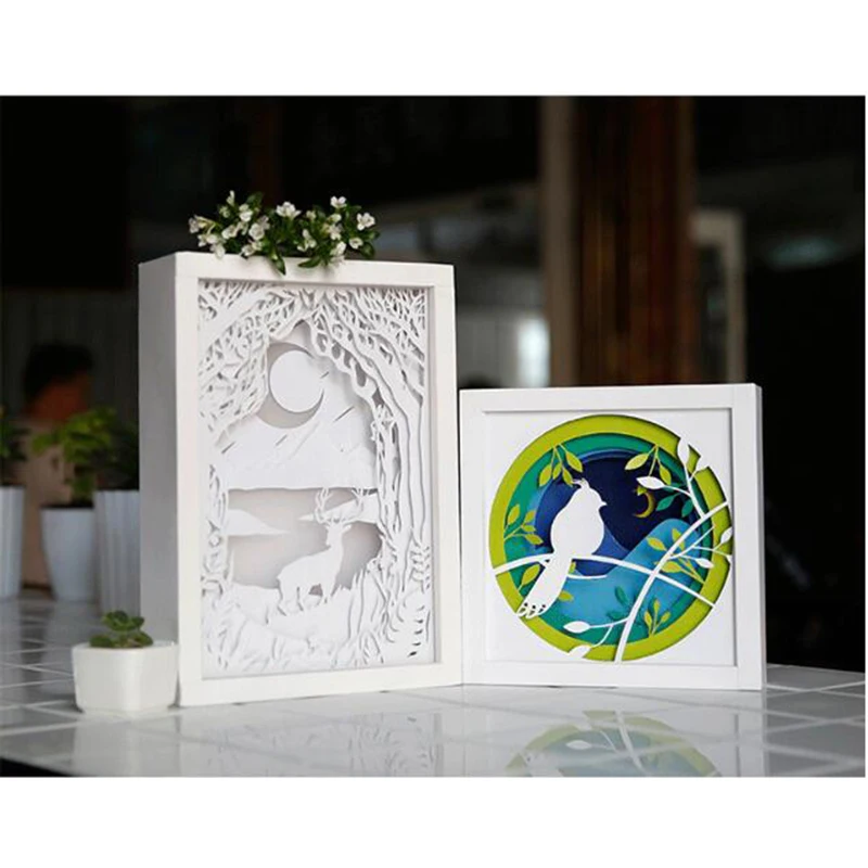 Бумага для резьбы книги diy ручной работы джунгли midsummer night резьба резки бумаги