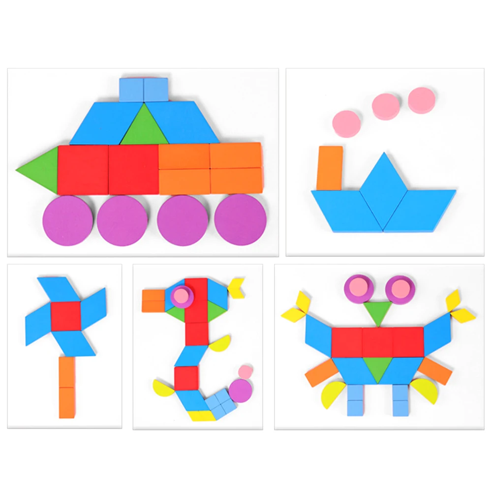 2 шт. пазлы в деревянной форме Детские Монтессори развивающие игрушки