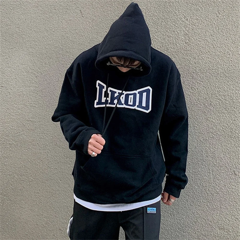 

Fashion Harajuku Mens Hoodie Sweatshirt Casual Japan Hip Hop Hoodie Streetwear Tops Coat Winter Cool Letter Print Hoodies Male