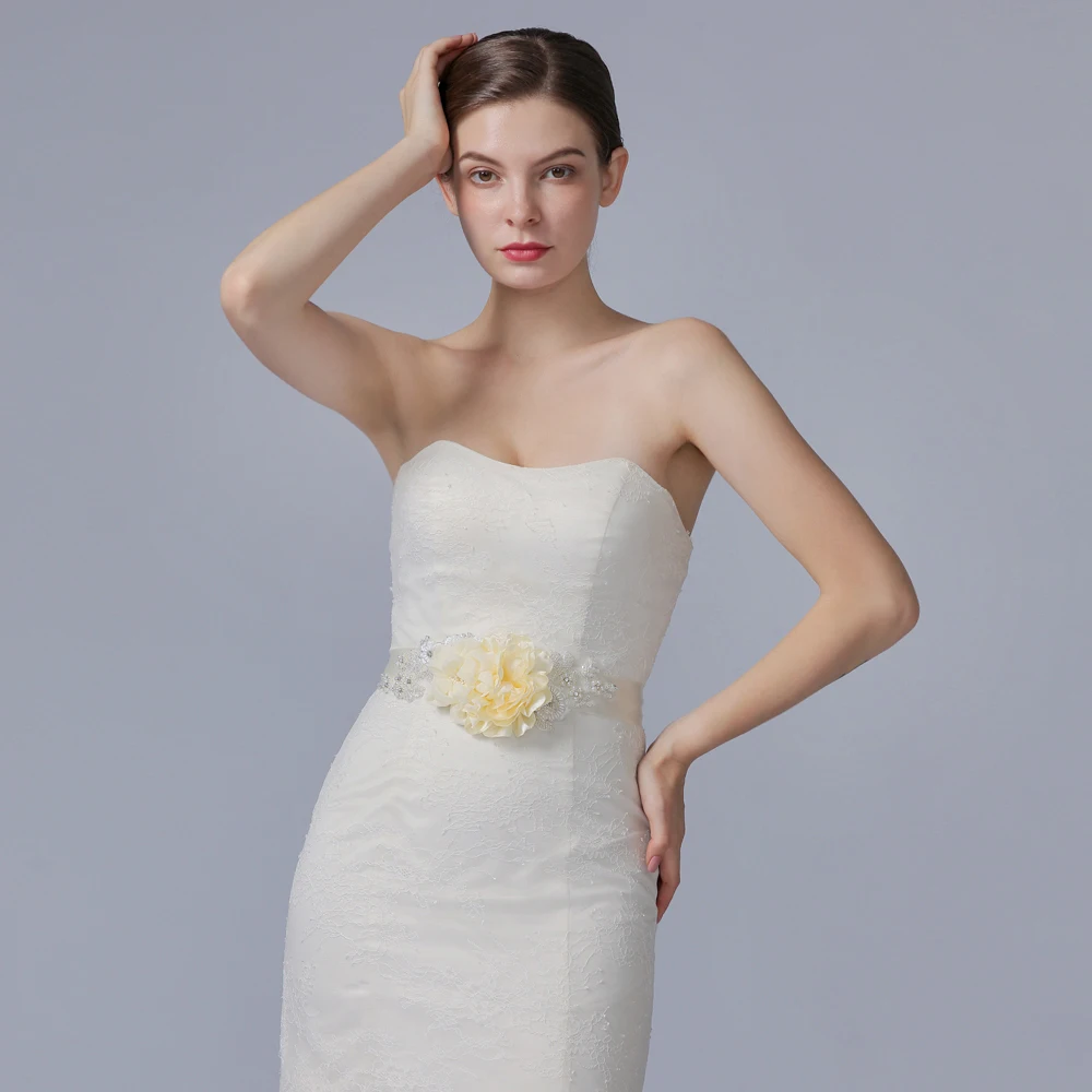 S172 ремень с цветами для свадебного платья Пояс невесты ремни бусинами Аксессуары