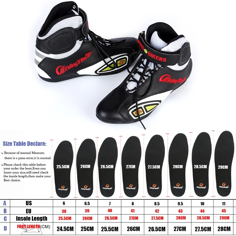 Мотоциклетные ботинки Riding Tribe мужские гоночные для мотокросса защитная