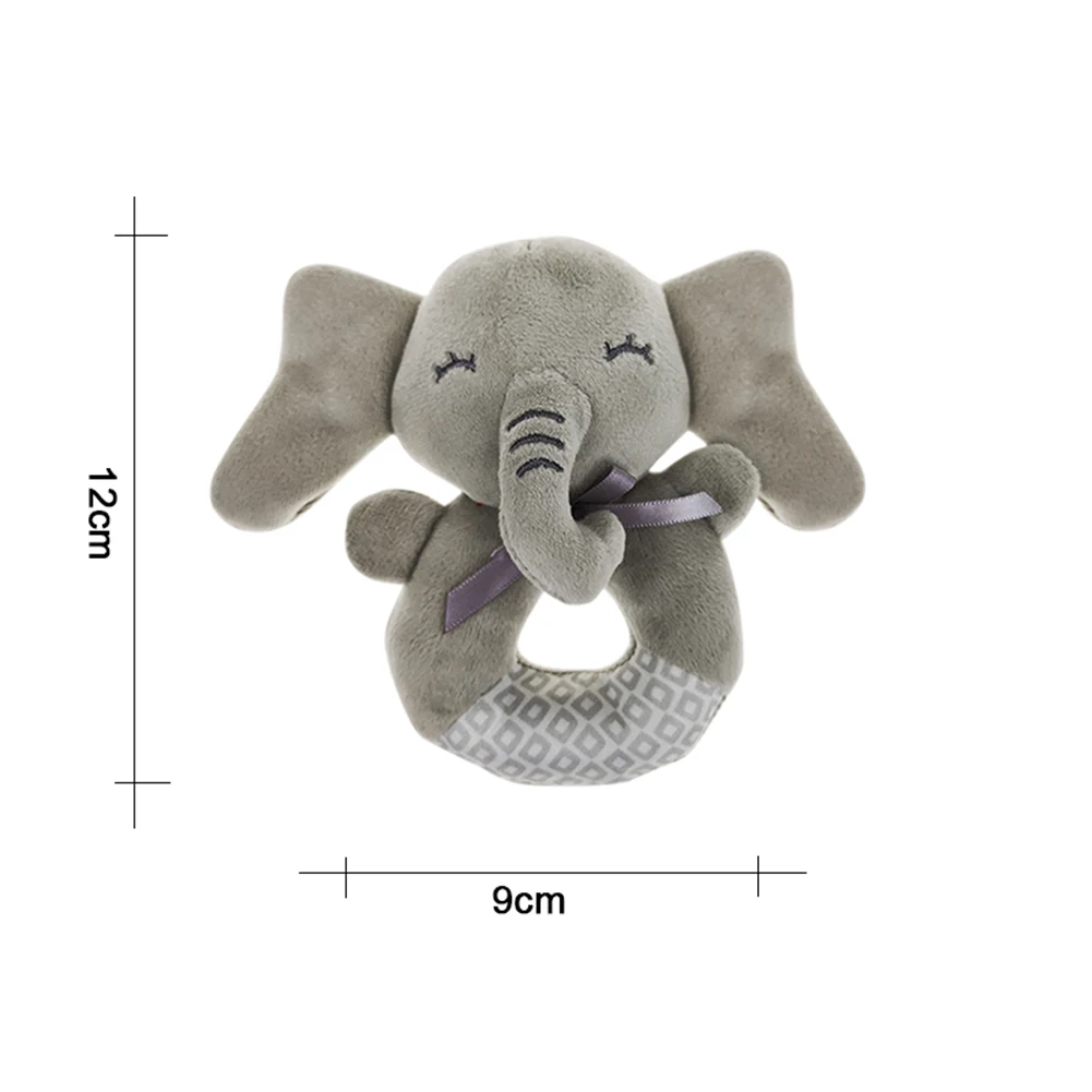 

Baby Cartoon Plush Rattle Ring Bell Newborn Hand Grasp Toys Soft Mobile Infant Crib Grasp Appease Newborn Toys Dolls