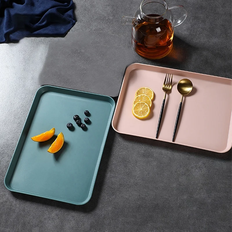 

Multi Creative Multi-Function Rectangular Plastic Tray Storage Tray Fruit Dessert Tray