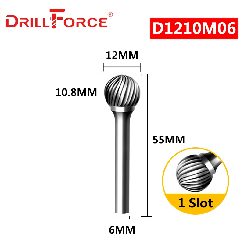 

DRILLFORCE Ротационный напильник из карбида вольфрама