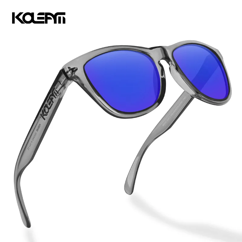 

KDEAM Unbreakable Polarized Sunglasses Fashion Light Weight High Quality TR90 Square Fishing Shades With Free Box