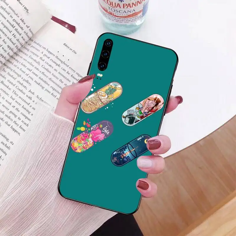 Чехол для телефона с лекарственными таблетками PENGHUWAN Huawei P30 P20 Mate 20 Pro Lite Smart Y9 prime 2019