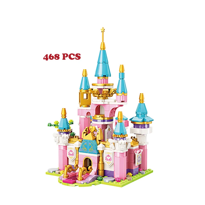 Hipac строительные блоки подарки для девочек игрушки детей принцесса технические