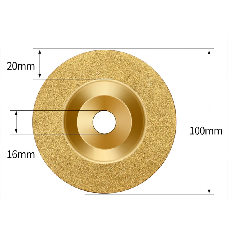 HOT-100Mm золото алмазный титановый шлифовальный круг пила Циркулярный режущий диск