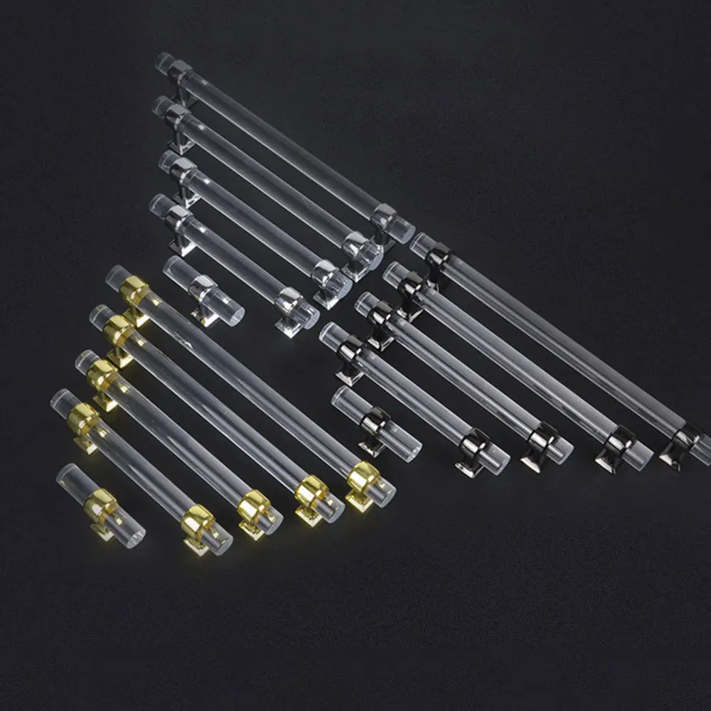 Probrico современная мебель ручки для выдвижных ящиков акриловые Т-образные шкафов