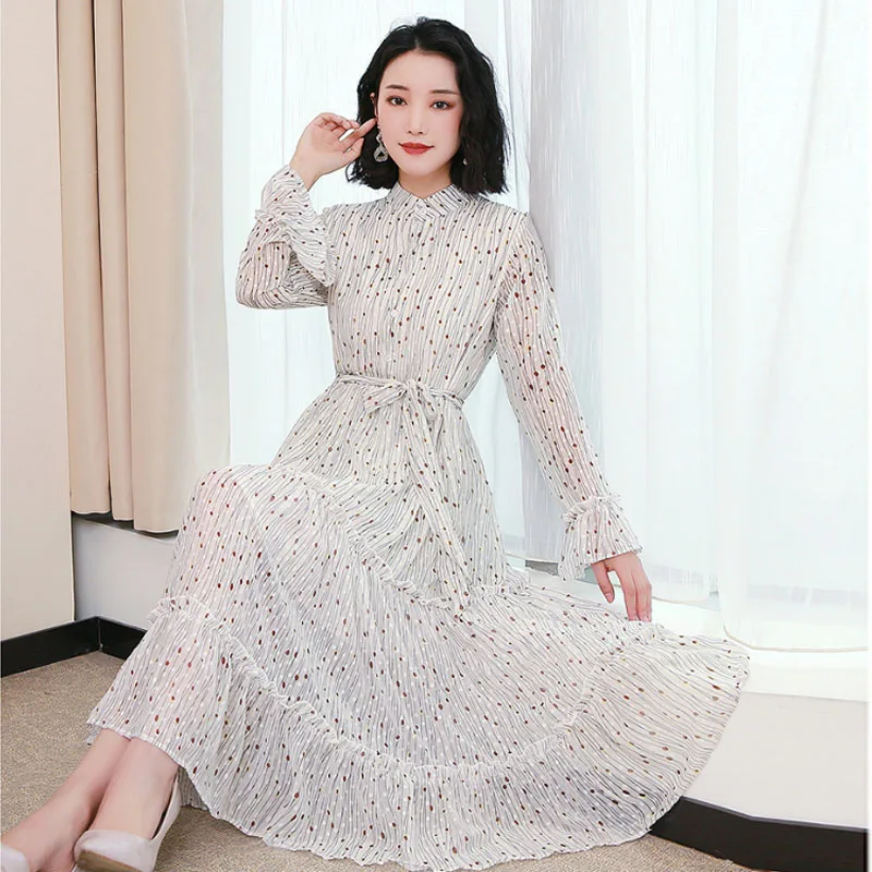 Женское шифоновое платье рубашка HAMALIEL элегантное весеннее с цветочным принтом