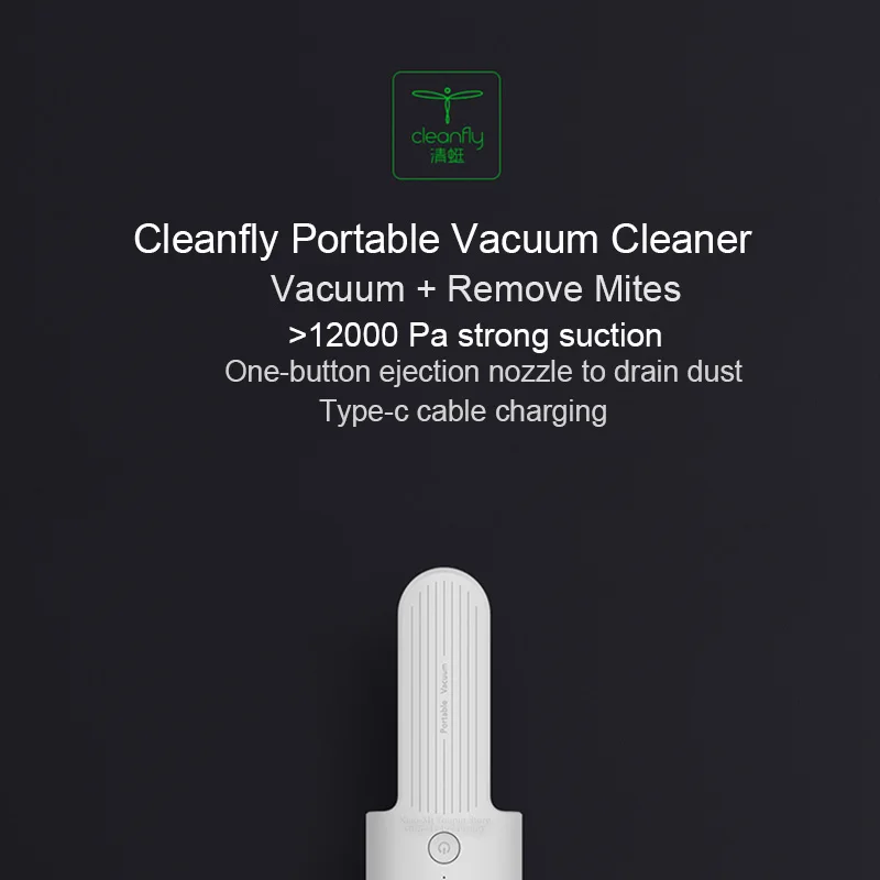 Новинка XIAOMI MIJIA Cleanfly Портативный Ручной пылесос 2 для дома беспроводной мини пылеуловитель сильный Циклон всасывания