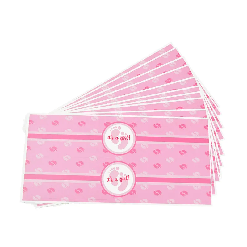 

12pcs Baby Shower Decorations Water Bottle Label Stickers It Is A Boy/girl Gift Labels Stickers Gender Reveal Christening Decor