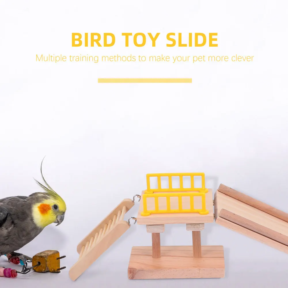 

Parrot Slide Training Ladder Pet Climbing Ladder Bird Intelligence Training