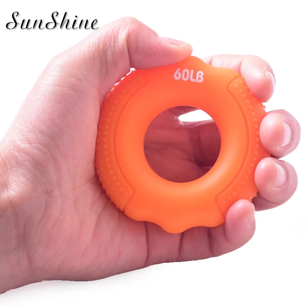 Сжимающее кольцо из силикагеля портативный ручной кистевой эспандер тренажер