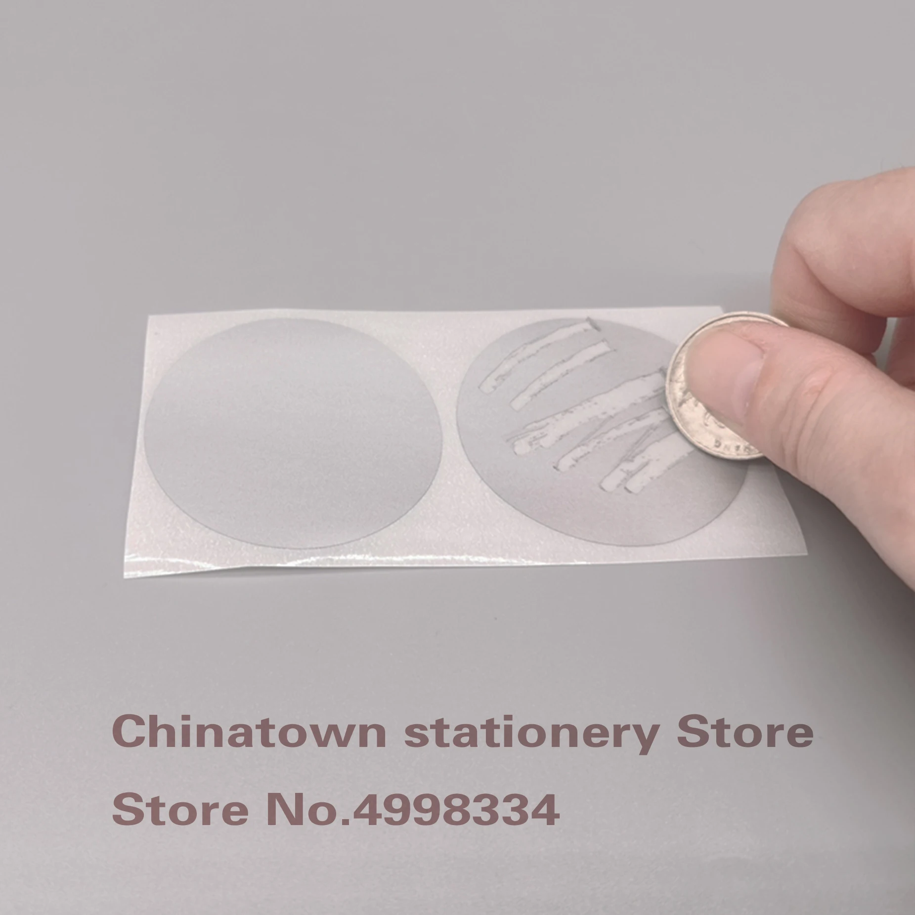 500pcs Scratch Off Stickers 2Inch Round Gold silvery Adhesive Labels For Tickets Promotional Game | Канцтовары для офиса и